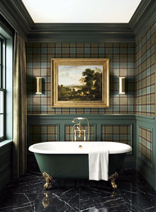 CA10414 Stirling Aqua and Brown Wallpaper by Carl Robinson for Today I