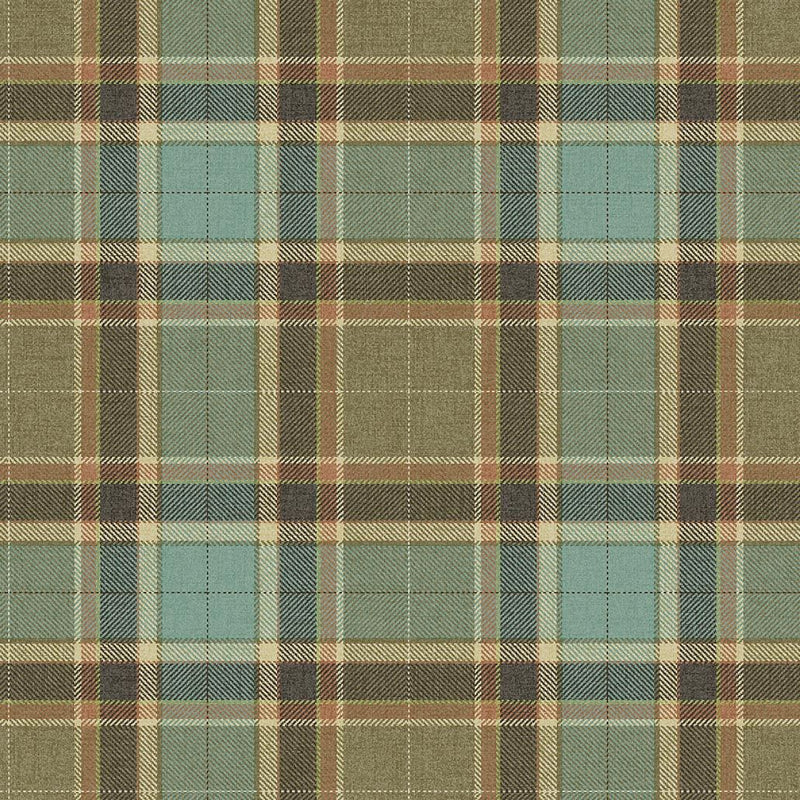 CA10414 Stirling Aqua and Brown Wallpaper by Carl Robinson for Today I