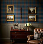 CA10512 Melrose Clay and Navy Wallpaper by Carl Robinson for Today Int