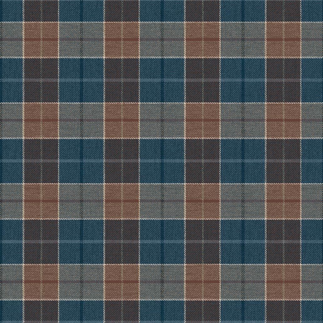CA10512 Melrose Clay and Navy Wallpaper by Carl Robinson for Today Int