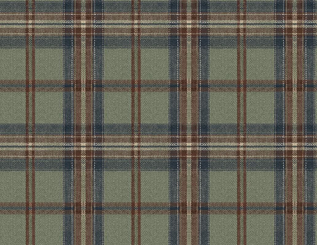 CA10701 Berwick Green and Navy Wallpaper by Carl Robinson for Today In
