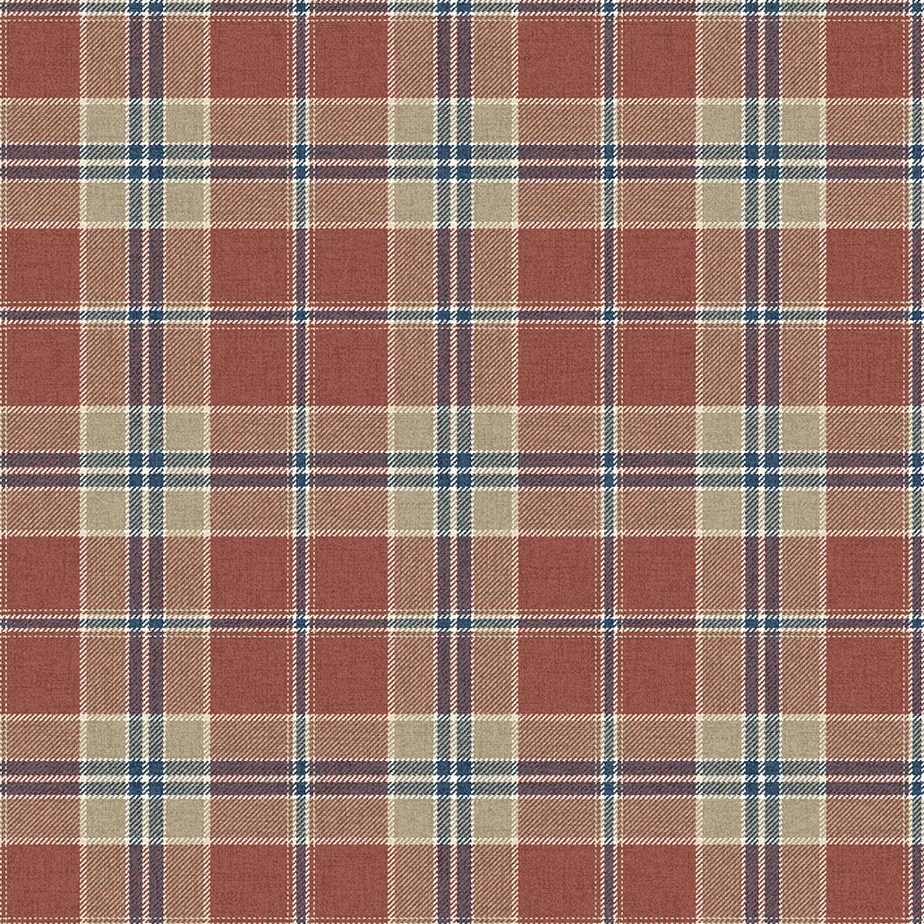 CA10901 Inveraray Red and Blue Wallpaper by Carl Robinson for Today In