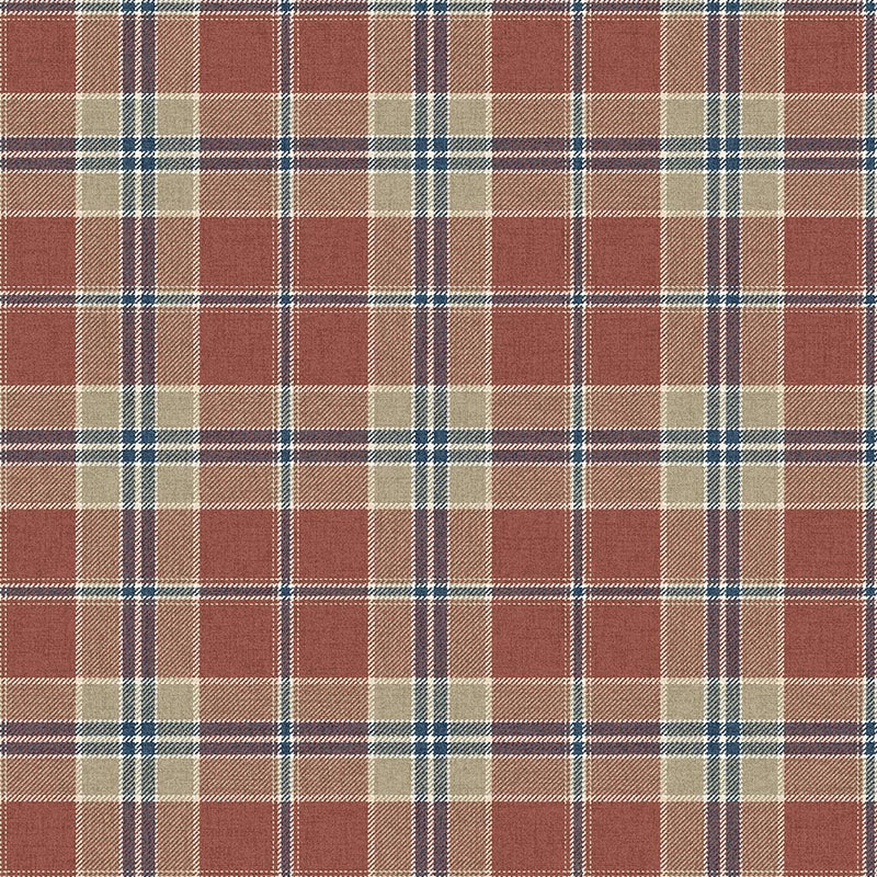 CA10901 Inveraray Red and Blue Wallpaper by Carl Robinson for Today In