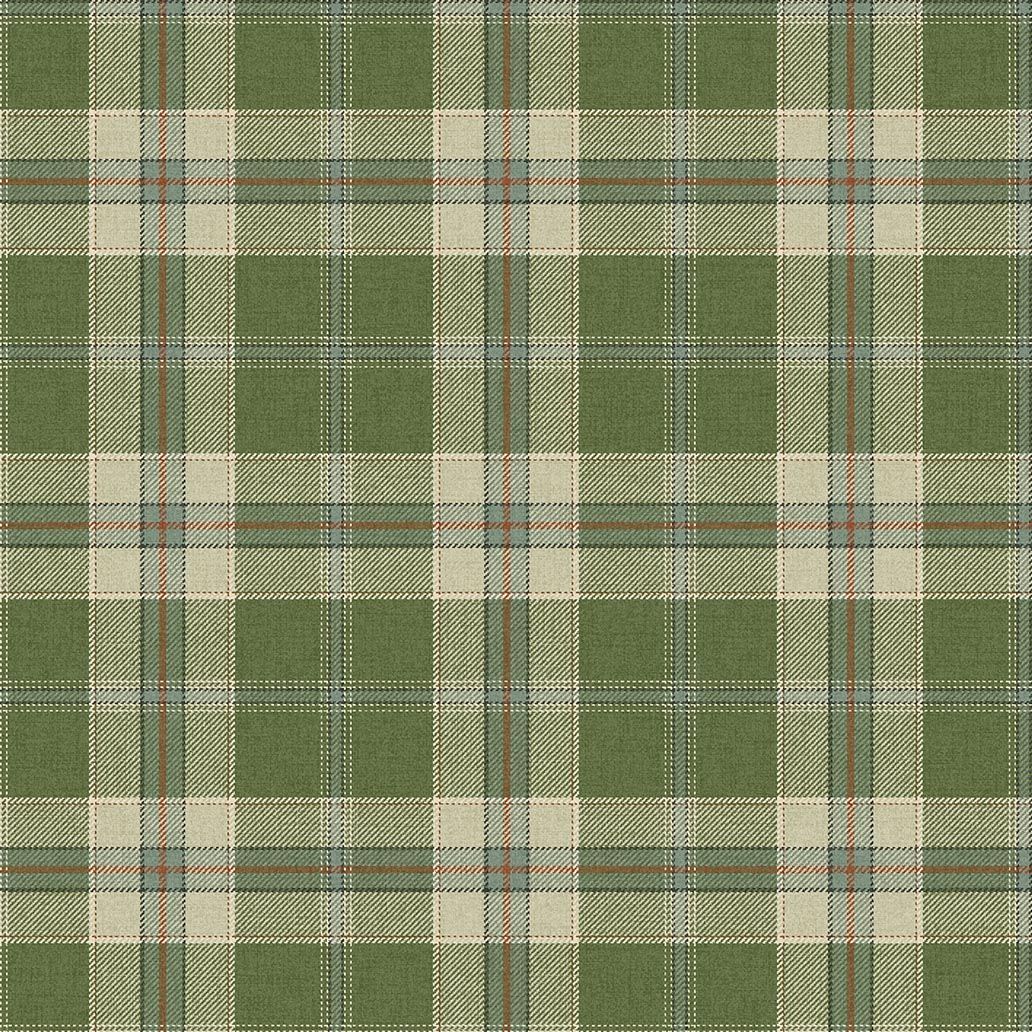 CA10904 Inveraray Clover Green Wallpaper by Carl Robinson for Today In