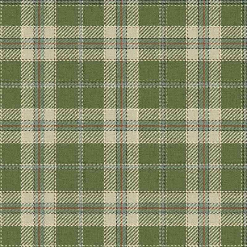 CA10904 Inveraray Clover Green Wallpaper by Carl Robinson for Today In
