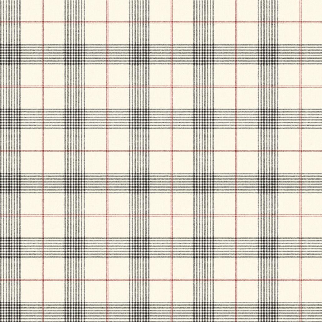 CA11011 Torridon Black Red and Cream Wallpaper by Carl Robinson for To