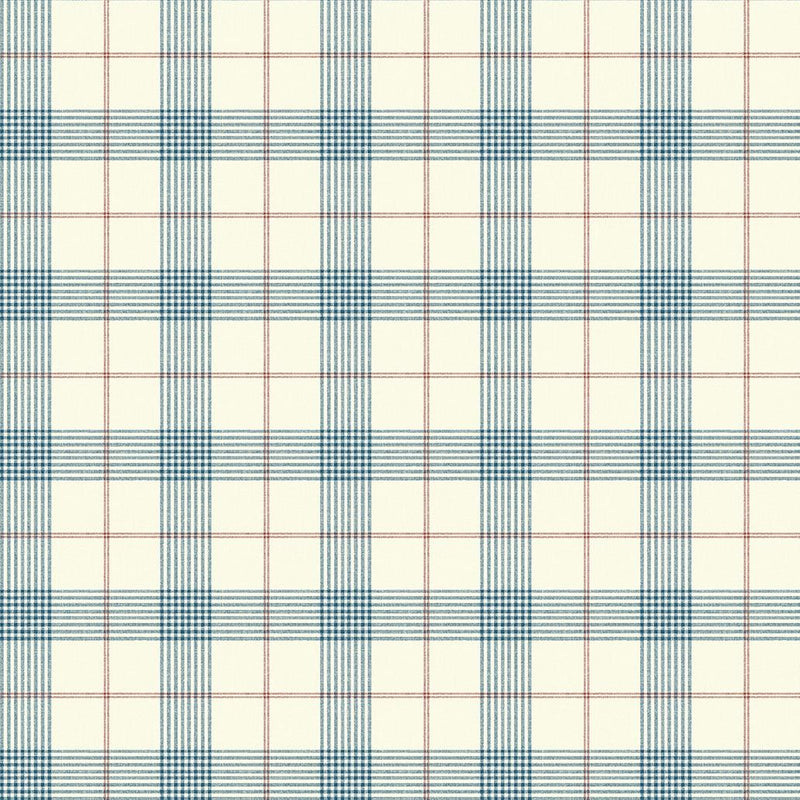 CA11022 Torridon Blue and Red Wallpaper by Carl Robinson for Today Int