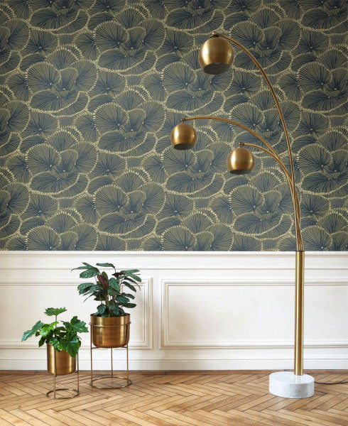 88647424 Cabaret Twenties Vert Kaki Wallpaper by Casadeco