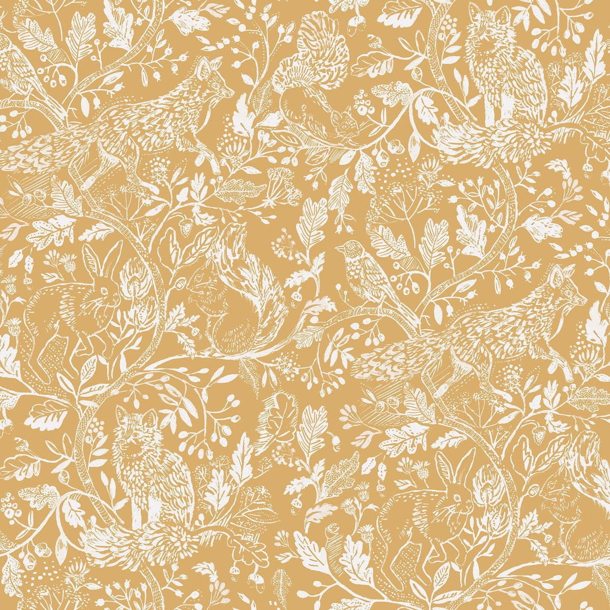 Cademuir Mustard Wallpaper by Voyage Maison | CADEMUI/WPO/MUS