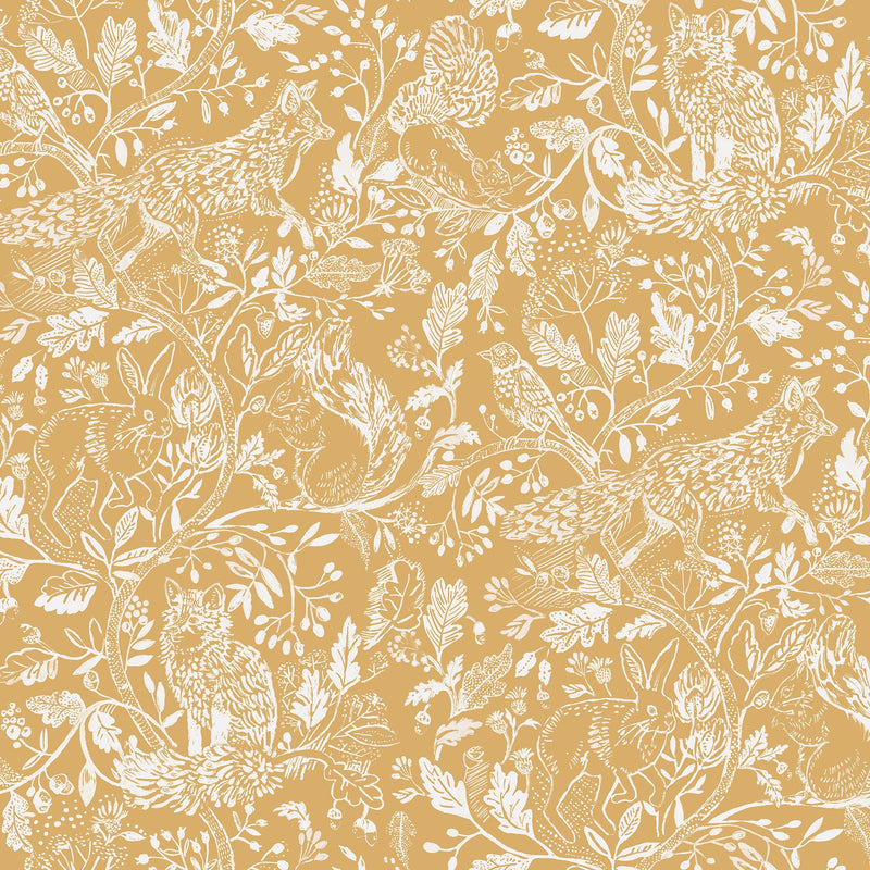 Cademuir Mustard Wallpaper by Voyage Maison | CADEMUI/WPO/MUS