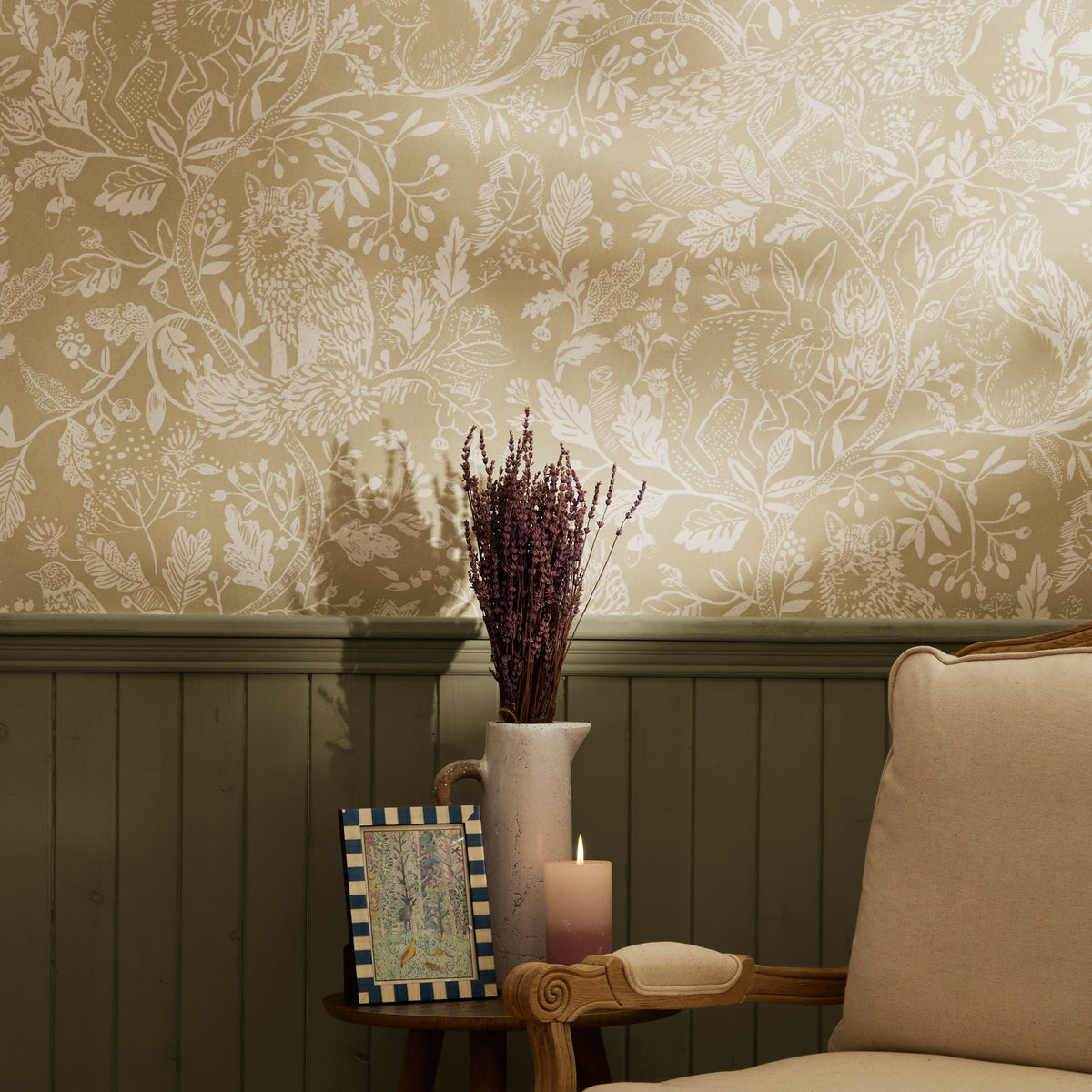 Cademuir Sage Wallpaper by Voyage Maison | CADEMUI/WPO/SAG