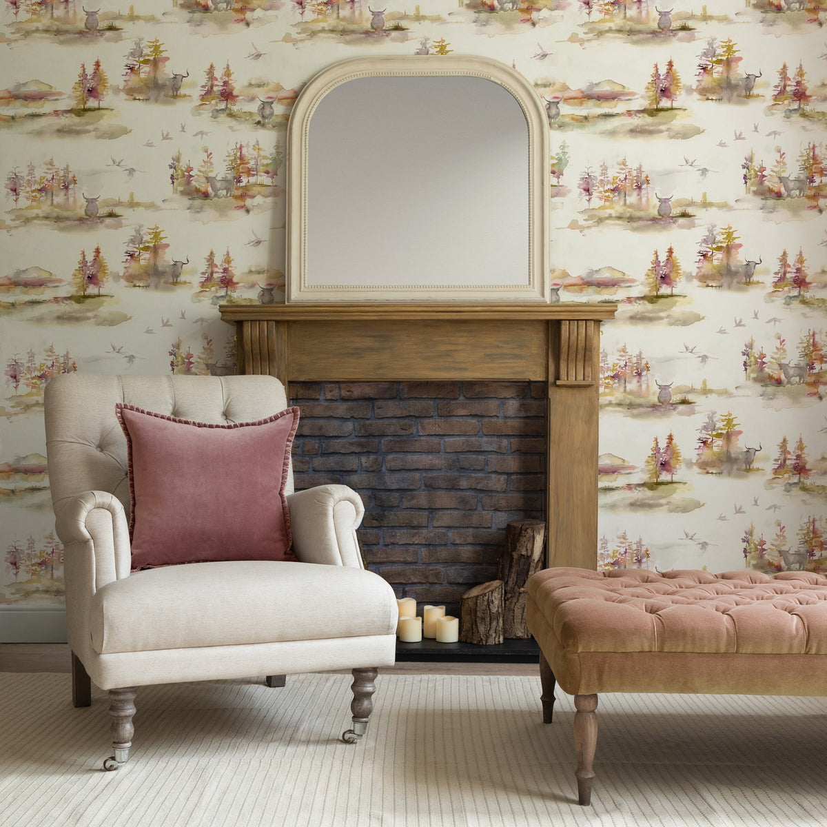 Caledonian Forest Plum Wallpaper by Voyage Maison | CALEDON/WPO/PLU