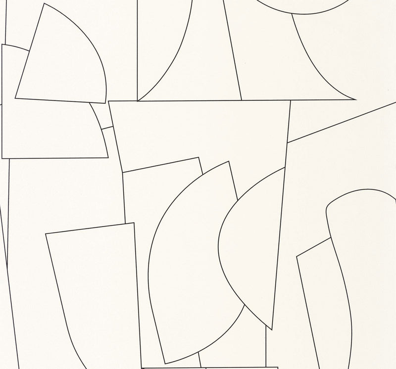 105020699 Edges Blanc Noir Wallpaper by Caselio