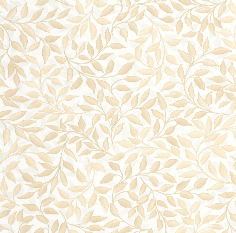 106110258 Printemps Blanc Or Wallpaper by Caselio