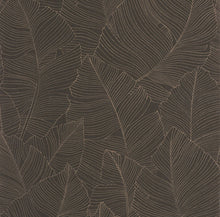 106509027 Vegetalia Noir Sepia Wallpaper by Caselio