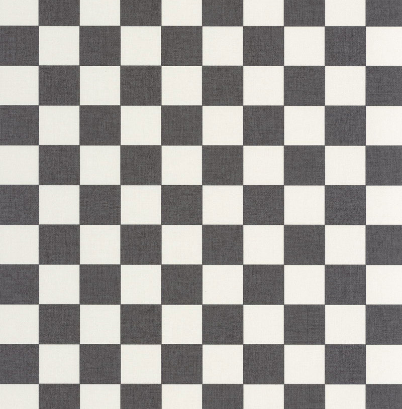 106749000 Checks Noir Wallpaper by Caselio