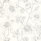 107070932 Silent Garden Noir Wallpaper by Caselio