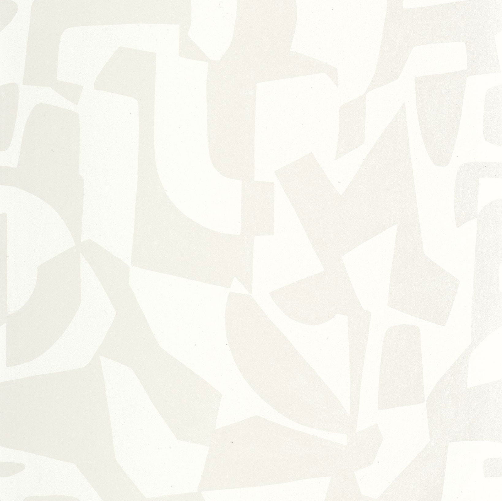 107120114 Broken Pattern Blanc Nacre Wallpaper by Caselio