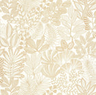 107160287 Golden Jungle Blanc Or Wallpaper by Caselio