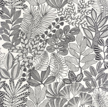 107160973 Golden Jungle Noir Et Blanc Wallpaper by Caselio