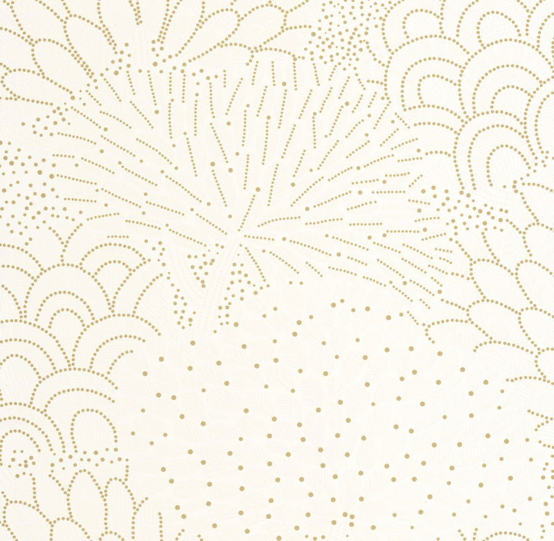 107170297 Bloom Reverie Blanc Or Wallpaper by Caselio