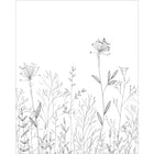 107220905 Field Line Noir Et Blanc Mural by Caselio