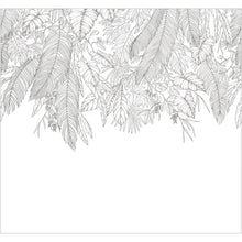 107260908 Descendant Jungle Noir Et Blanc Mural by Caselio