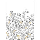 107280903 Florescence Noir Et Blanc Mural by Caselio