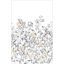 107280904 Florescence Noir Et Blanc Mural by Caselio