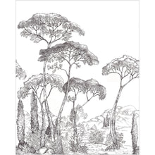 107290905 Forest Of Pinea Noir Et Blanc Mural by Caselio