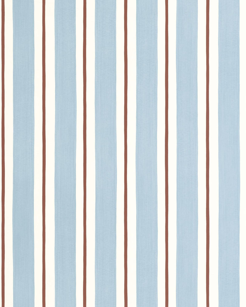 MIP107816074 Painted Line Blue Bordeaux Wallpaper by Caselio