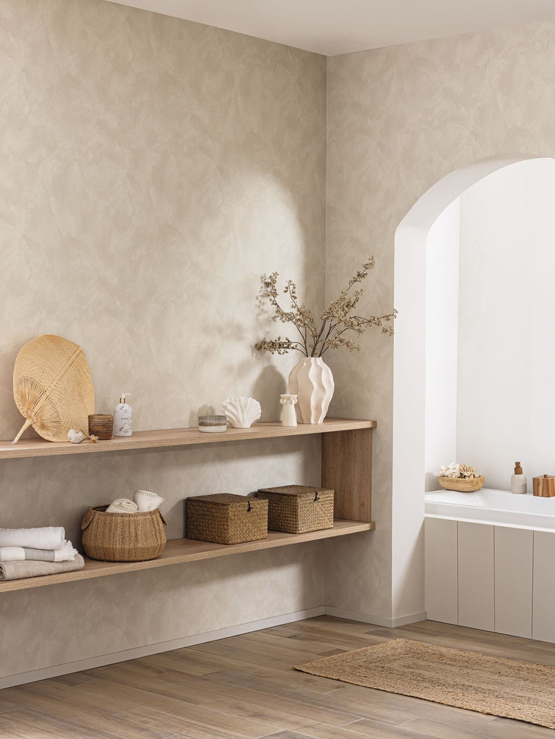 MIP106081678 Uni Mat Taupe Wallpaper by Caselio
