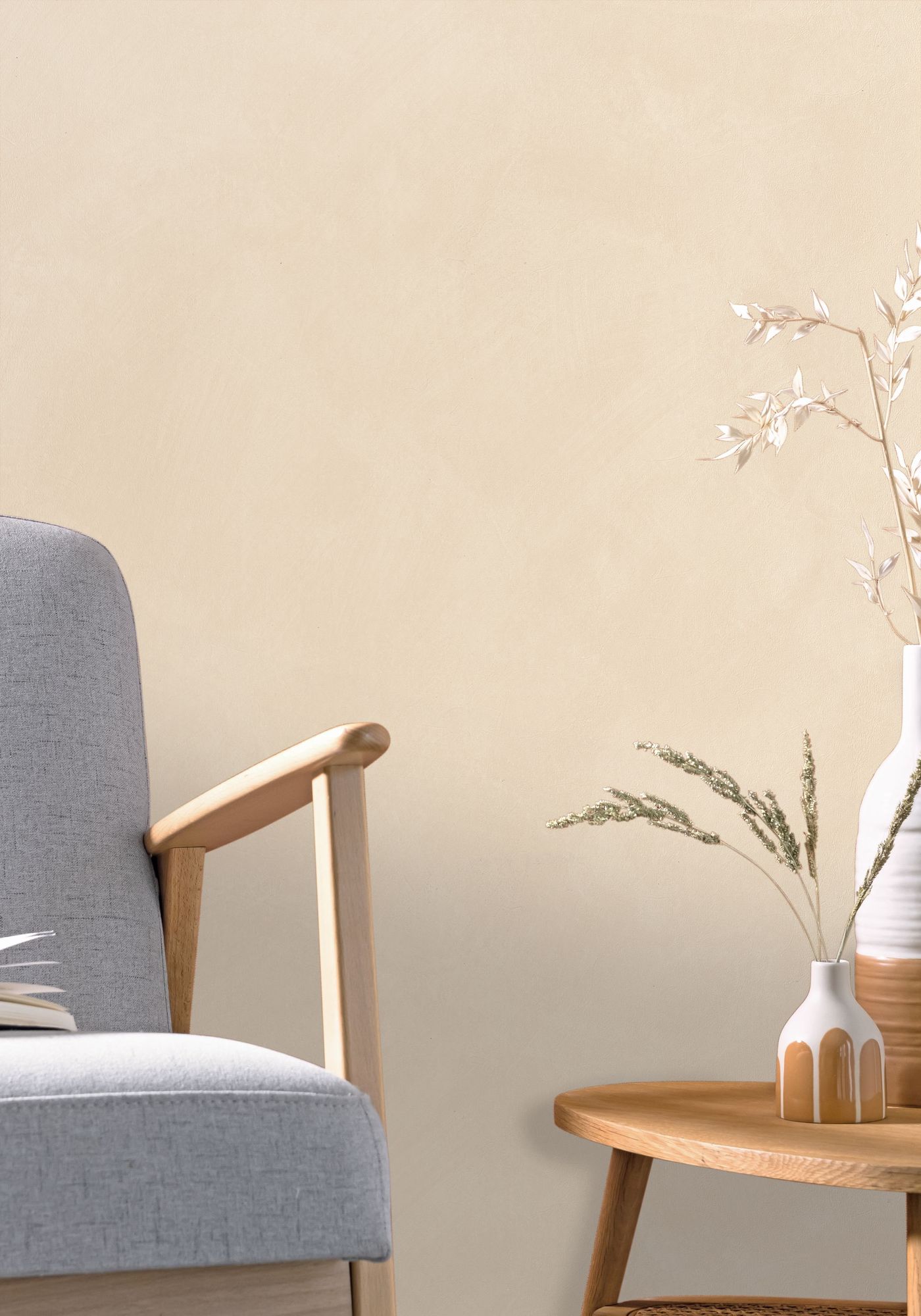 MIP106081169 Uni Mat Sand Wallpaper by Caselio