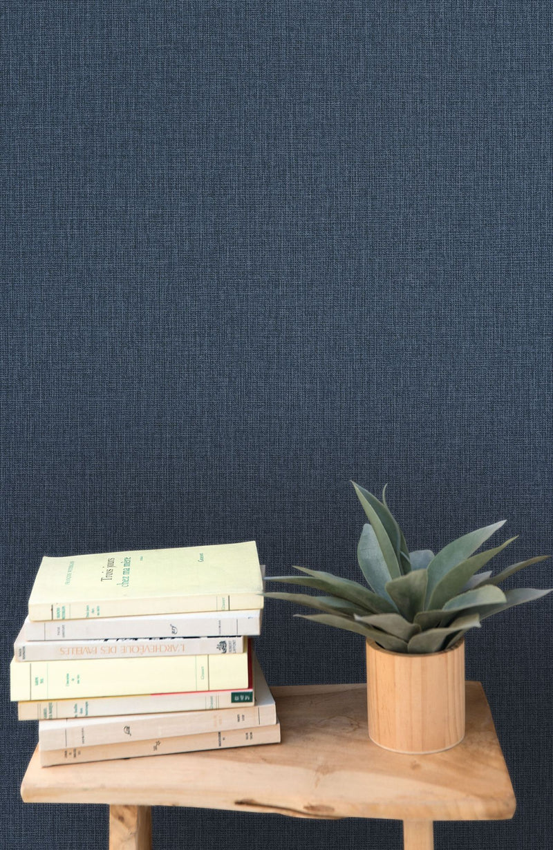 MIP104016269 Uni Mat Blue Eclipse Wallpaper by Caselio