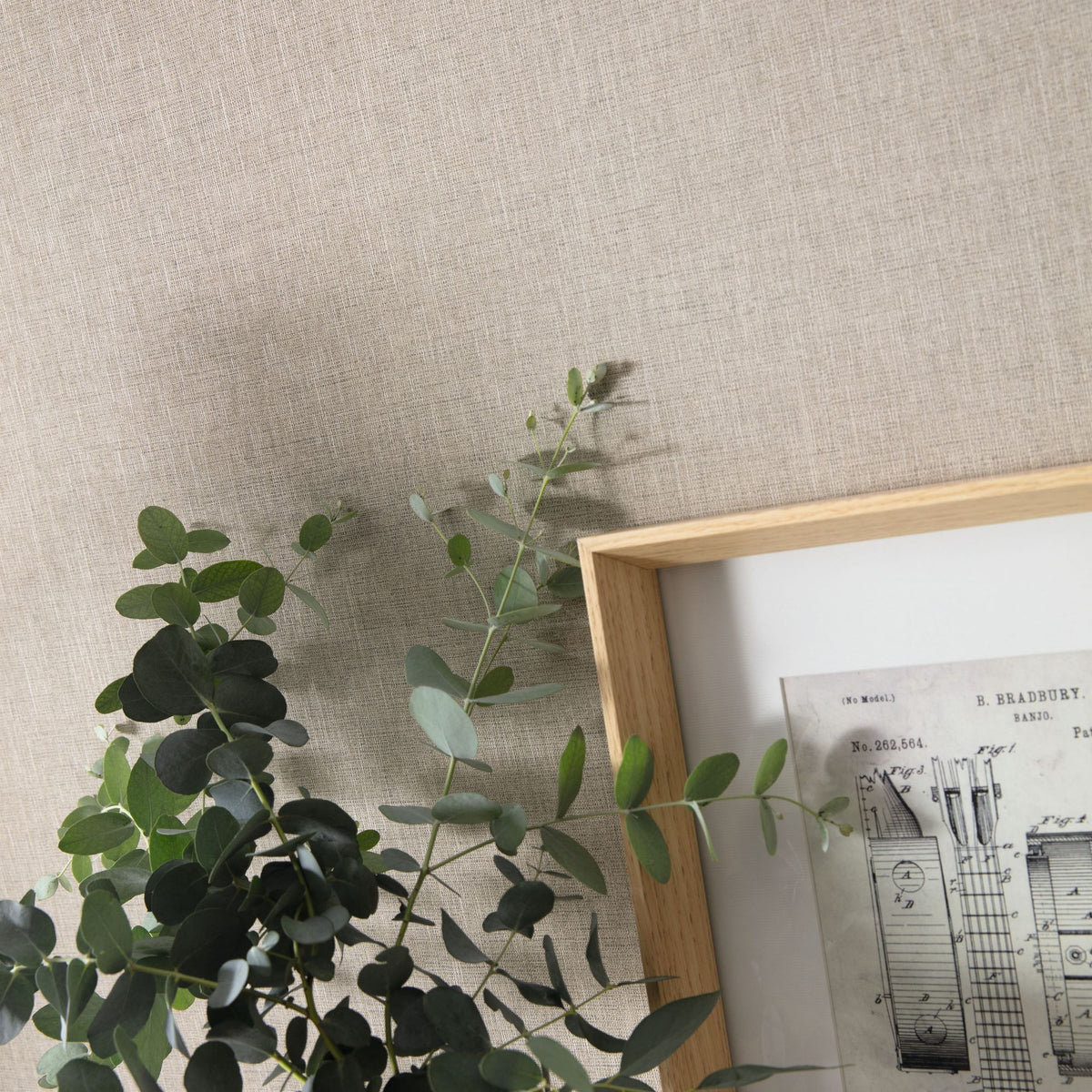 MIP103221900 Uni Mat Linen Wallpaper by Caselio