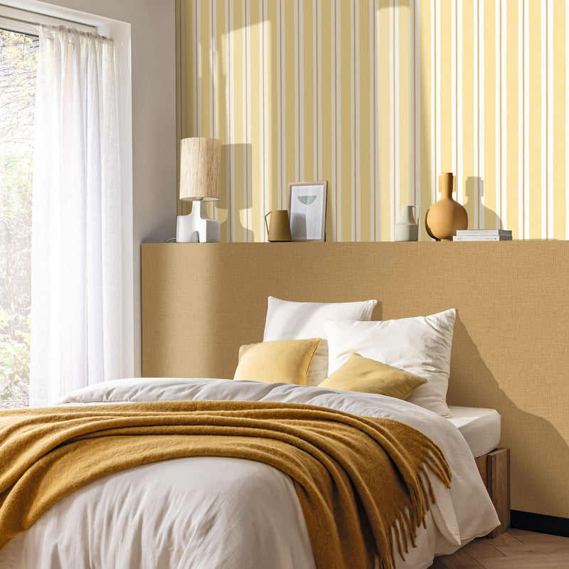 MIP107812020 Painted Line Yellow Wallpaper by Caselio