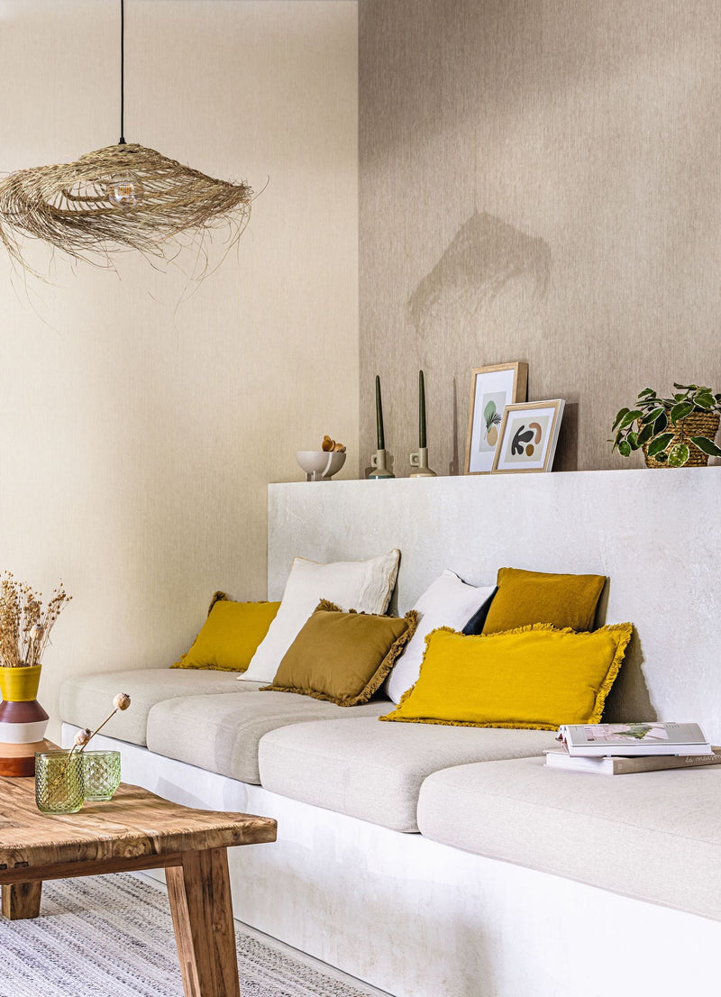 MIP106011660 Uni Taupe Fonce Wallpaper by Caselio