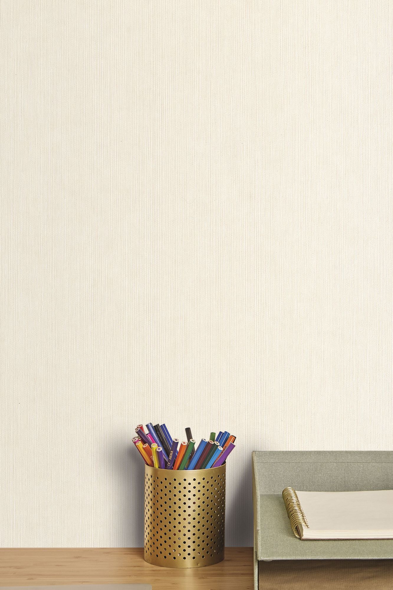 MIP106011045 Uni Creme Wallpaper by Caselio