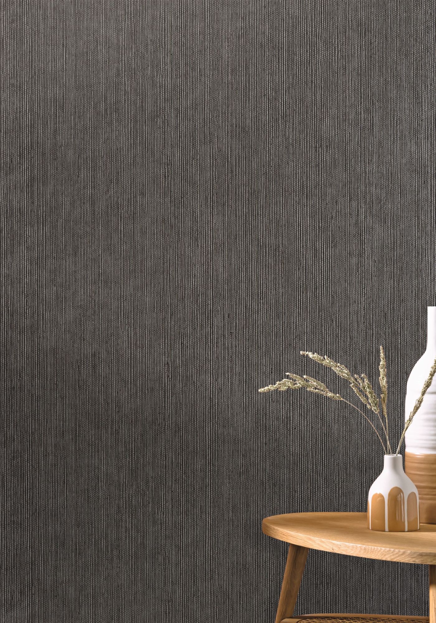 MIP106019000 Uni Black Wallpaper by Caselio