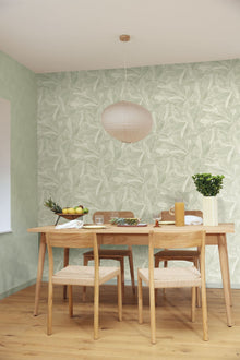 MIP106087046 Uni Mat Green D Eau Wallpaper by Caselio