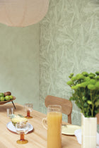 MIP106087046 Uni Mat Green D Eau Wallpaper by Caselio