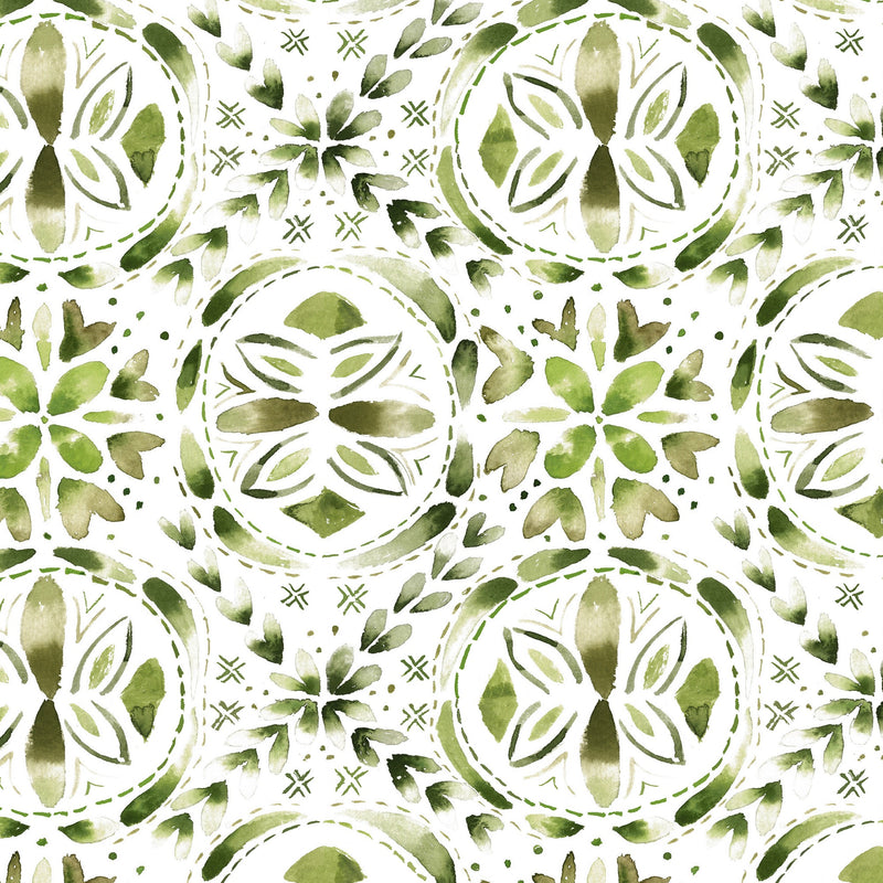 Casia Sage Country Folk Wallpaper by Voyage Maison | CASIA/WPO/SAG