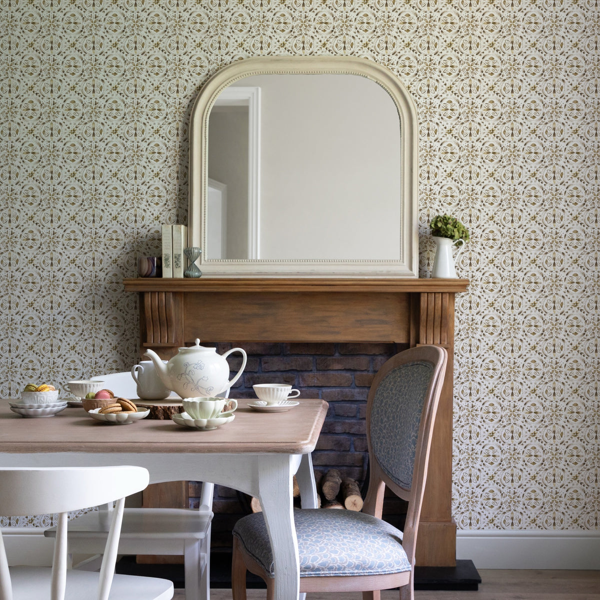 Casia Stone Country Folk Wallpaper by Voyage Maison | CASIA/WPO/STO