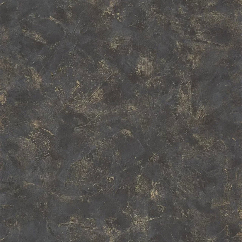 100229998 Patine Uni Noir Or Color Box 3 Wallpaper by Caselio
