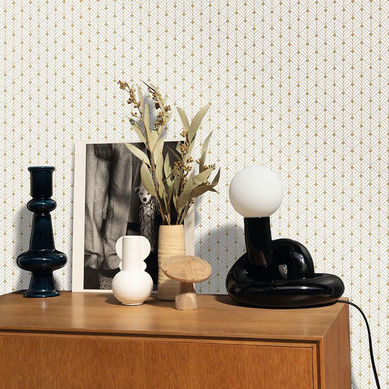 100430110 Scarlett Mistinguett Blanc Beige Irise Color Box 3 Wallpaper by Caselio