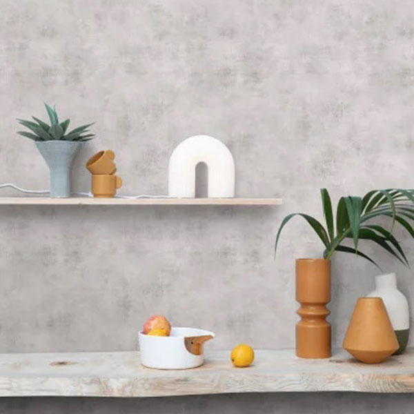 102079009 Telas 2 Uni Metalises Gris Clair Nacre Color Box 3 Wallpaper by Caselio