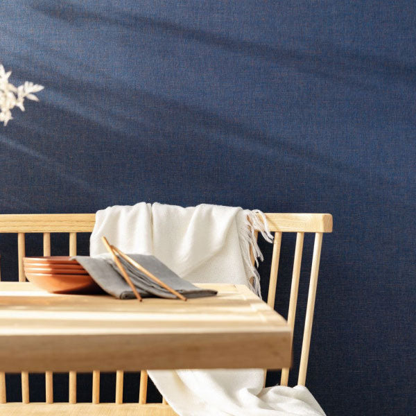 103236032 Uni Metallise/Irise Bleu Jean Cuivre Color Box 3 Wallpaper by Caselio