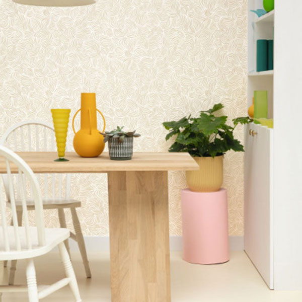 103721000 Mirage Beige Irise Color Box 3 Wallpaper by Caselio