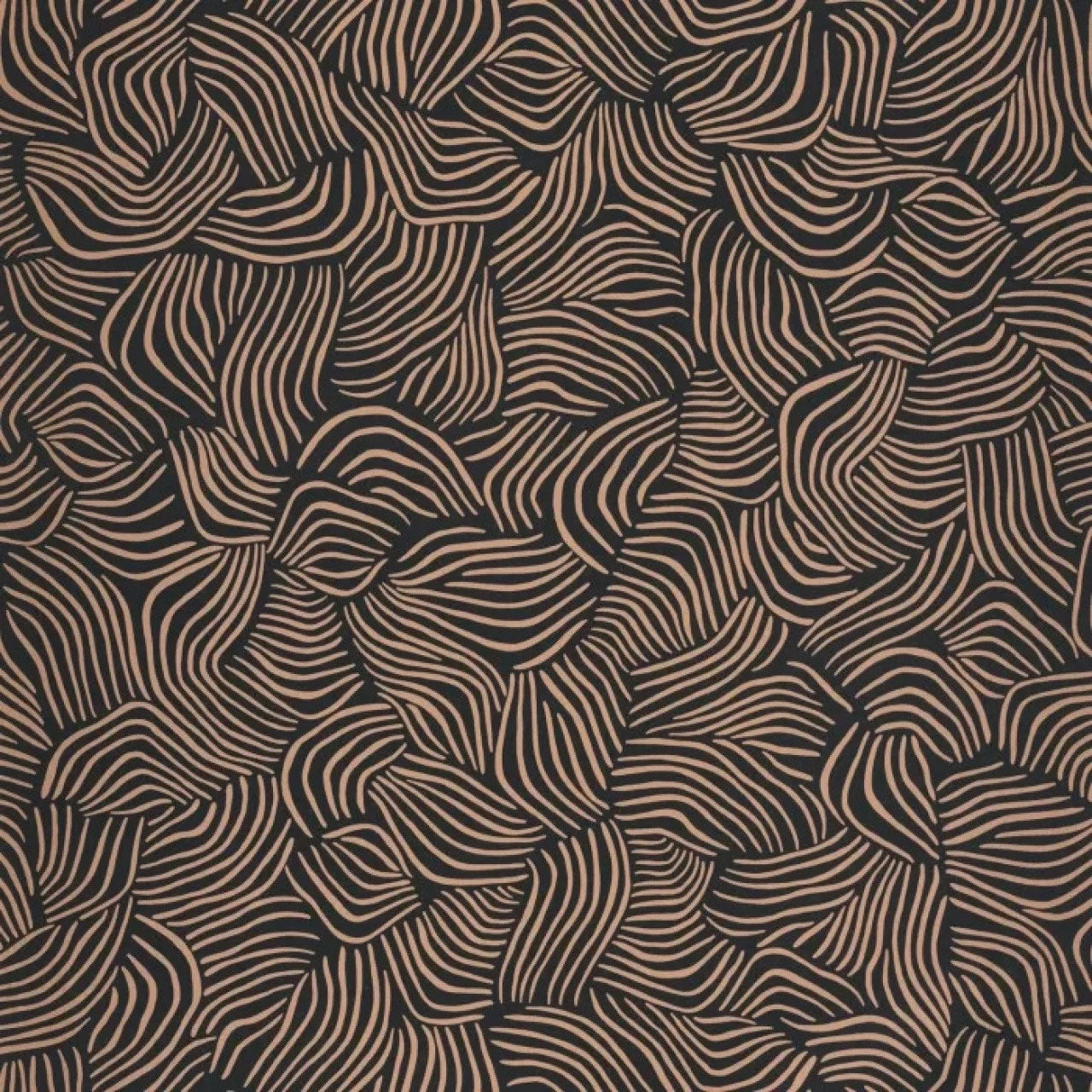 103729090 Mirage Noir Cuivre Color Box 3 Wallpaper by Caselio