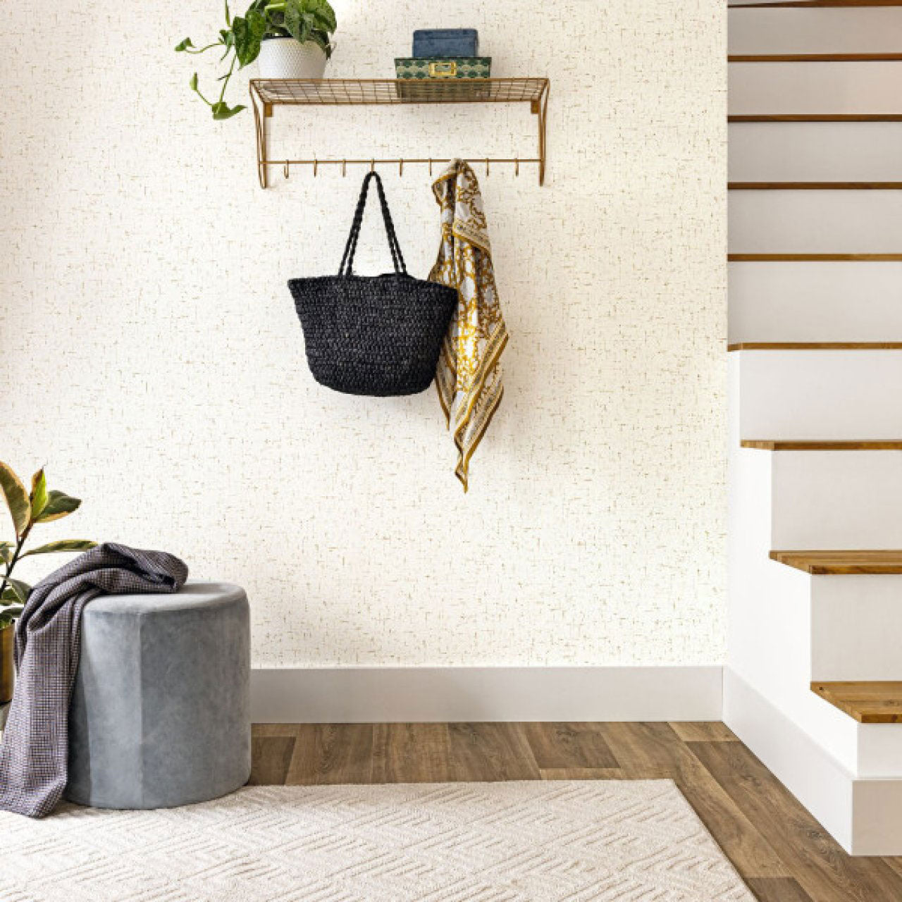 103770204 Gaze Metal Blanc Or Color Box 3 Wallpaper by Caselio